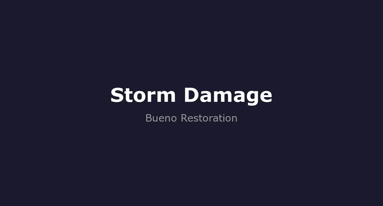 Storm Damage Restoration